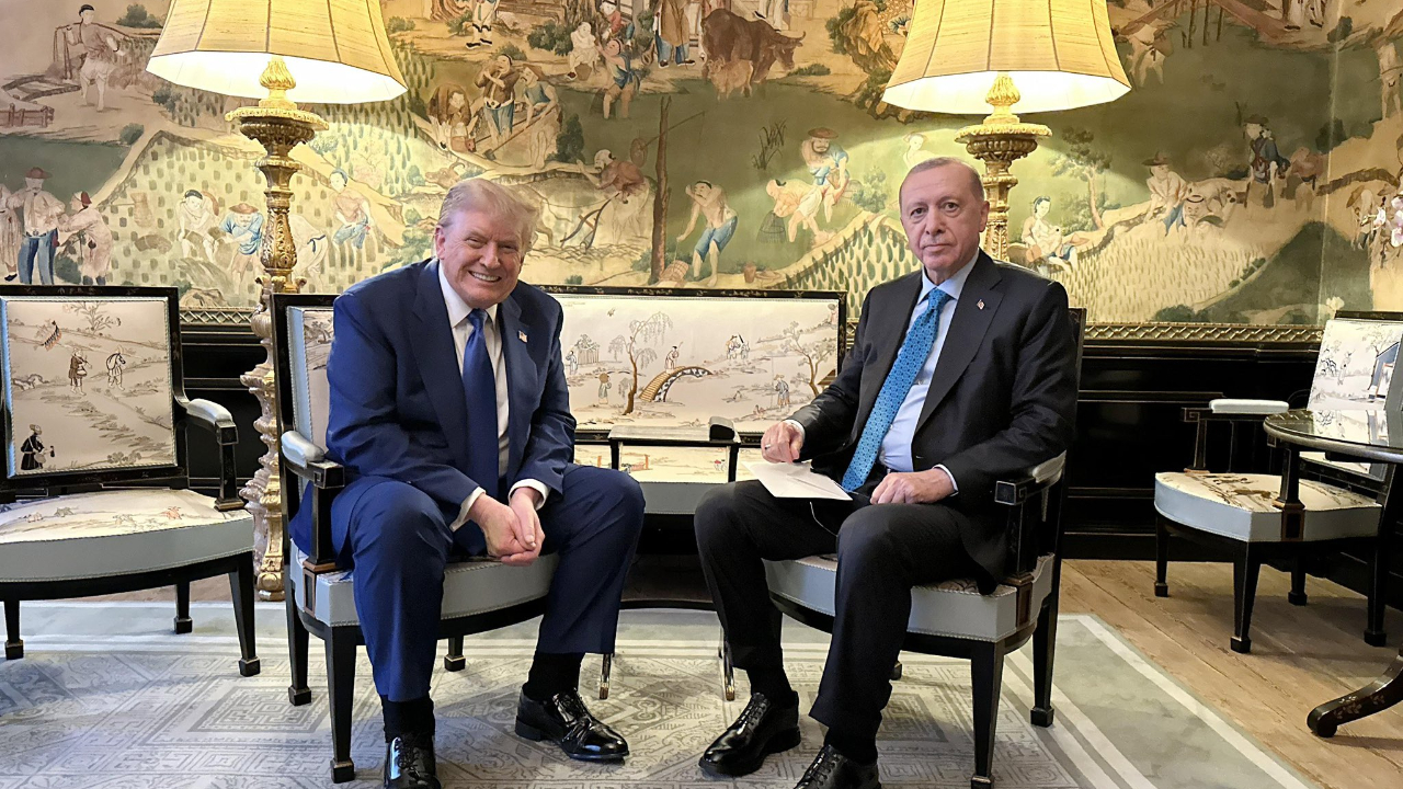 Cumhurbaşkanı Erdoğan, ABD Başkanı Trump ile görüştü.