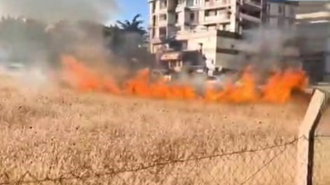 Elazığ’da otluk alanda çıkan yangın büyümeden söndürüldü