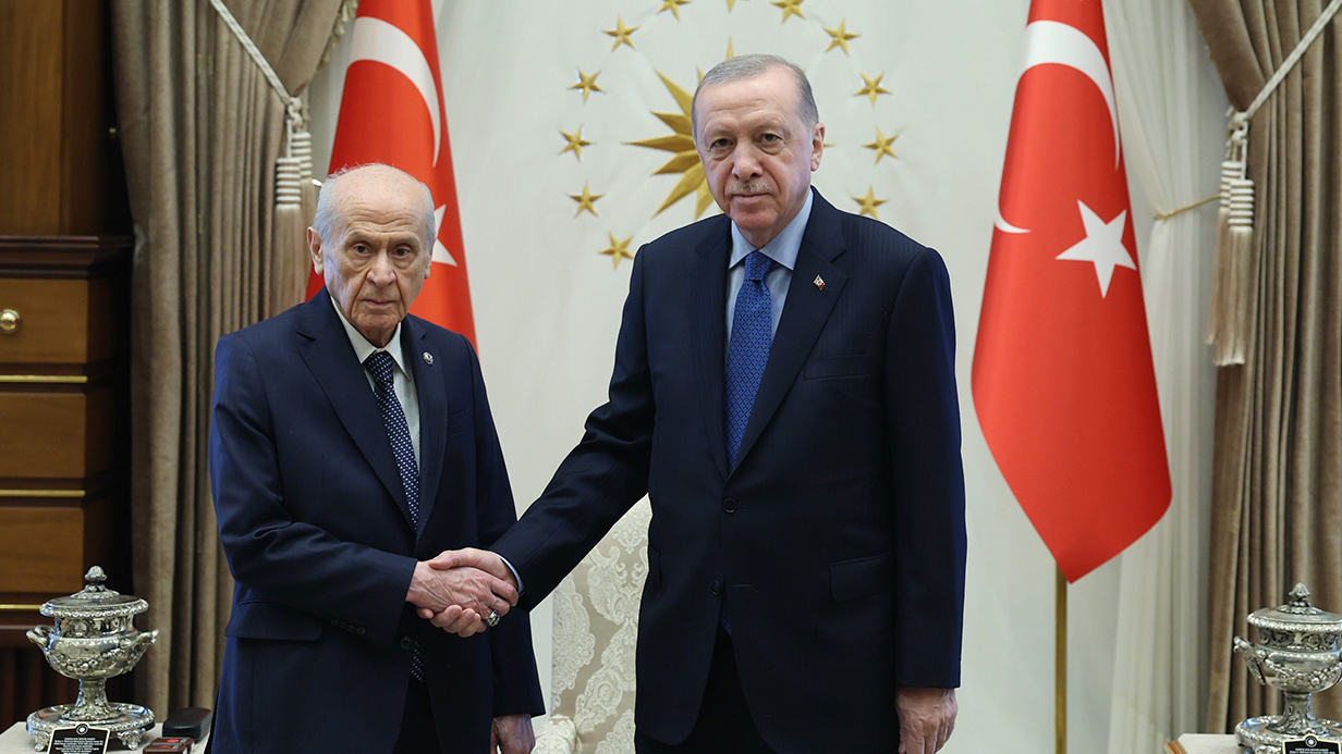 Cumhurbaşkanı Erdoğan, MHP Genel Başkanı Bahçeli ile görüştü