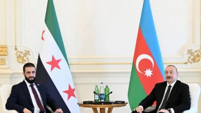 Suriye Devlet Başkanı eş-Şara, Aliyev ile bir araya geldi