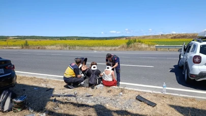 Tekirdağ’da trafik kazası: 2’si çocuk, 9 yaralı