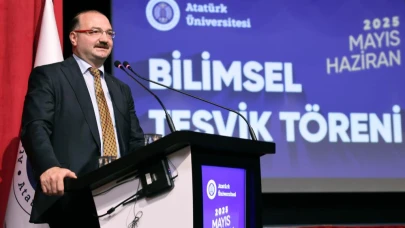Atatürk Üniversitesi’nde bilimsel teşvik töreni düzenlendi