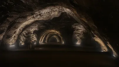 Vatandaşlar, serinlemek için yerin 150 metre altına iniyor