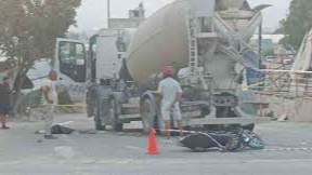 Beton mikseri motosikleti ezdi: 2 ölü