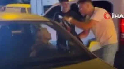 Alkollü olduğu iddia edilen kadın sürücü ortalığı birbirine kattı