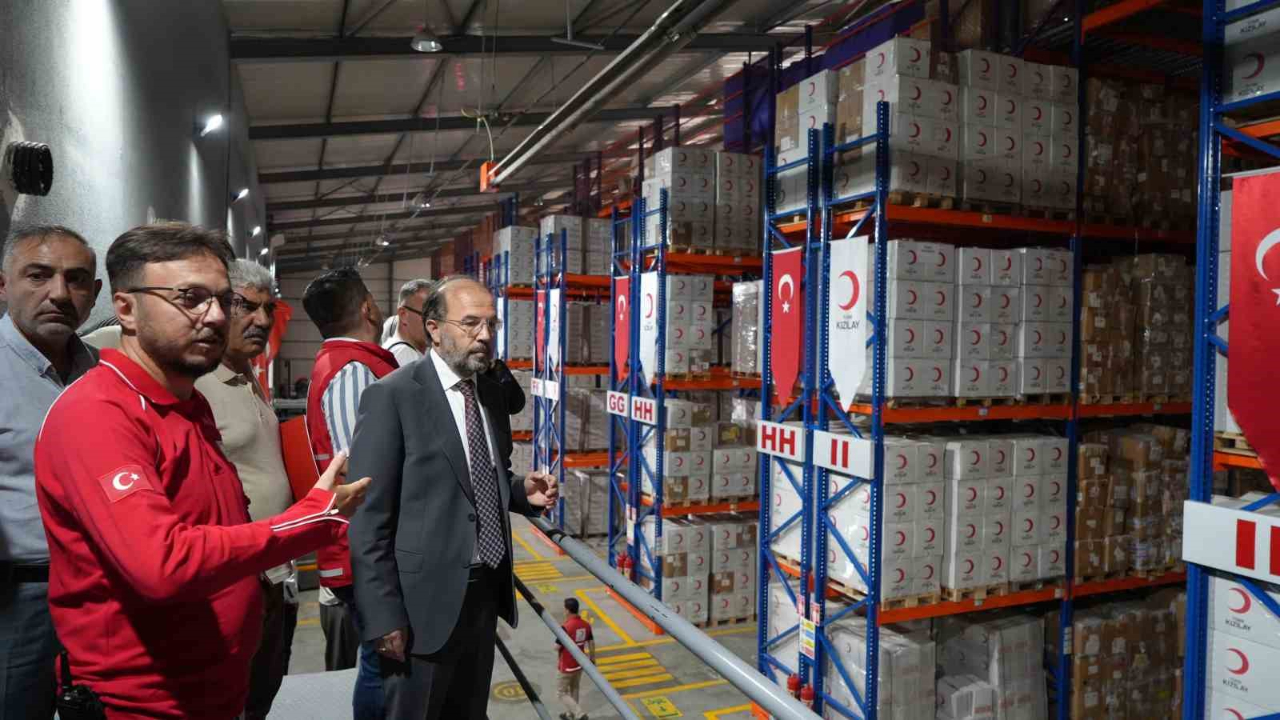 Binlerce ton gıda Gazze için hazır