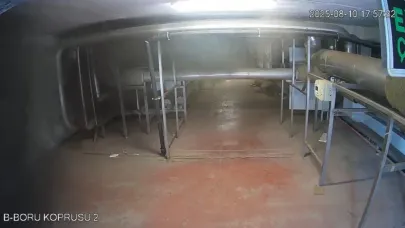 Teksüt fabrikası yangınında güvenlik kamerası görüntüleri ortaya çıktı