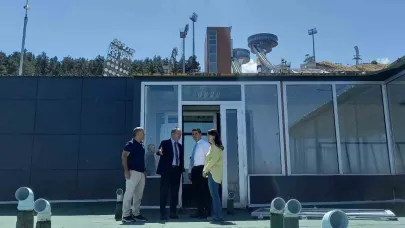Çakmur, tesislerde ve yurtlardaki tadilat çalışmalarını yerinde inceliyor.