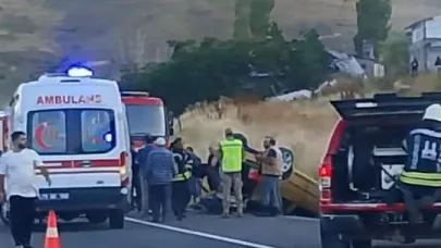 Erzurum’da otomobil takla attı: 1 ölü, 1 yaralı