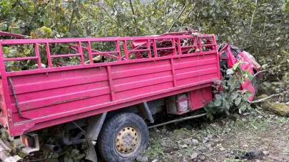 Giresun’da kamyonet fındık bahçesine yuvarlandı: 4 ölü, 1 yaralı
