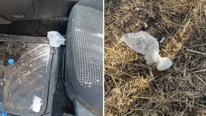 Polise çarpıp kaçtı, 141 gram metamfetamin ele geçirildi