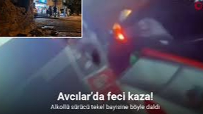 Avcılar’da alkollü sürücü tekel bayisine daldı: O anlar güvenlik kamerasında