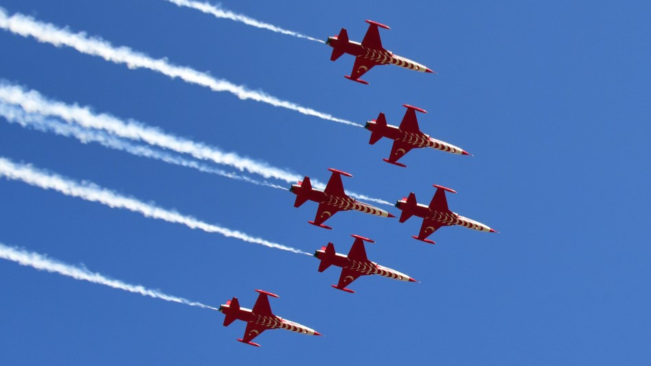 Türk Yıldızları’nın gösterisi nefes kesti