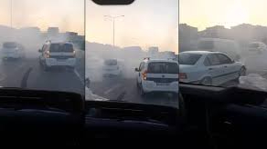 Düğün konvoyu, yine alışıldık görüntüler