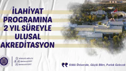 İlahiyat programına 2 yıl süreyle ulusal akreditasyon