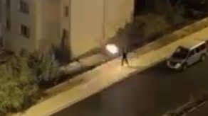 Elazığ’da 1 kişinin yaralandığı eve pompalı tüfekli saldırı anı kamerada