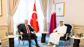 Dışişleri Bakanı Fidan, Katar Başbakanı ve Dışişleri Bakanı Al-Thani ile görüştü