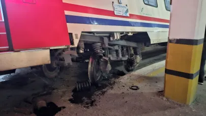 Bandırma’da tren kazası ucuz atlatıldı