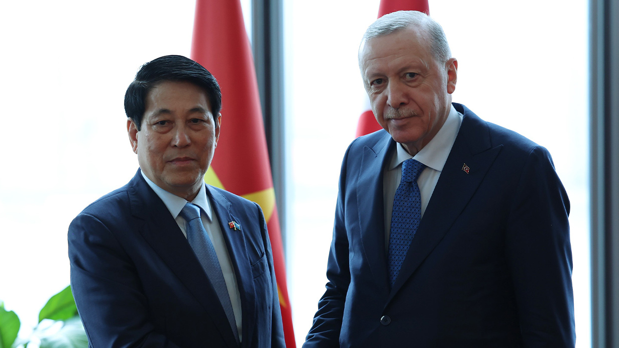 Cumhurbaşkanı Erdoğan, Vietnam Devlet Başkanı Luong Cuong ile görüştü