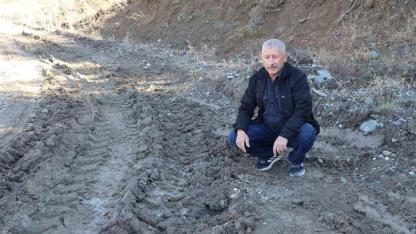 Bahçeli Kışla köyü halkı  yol çilesinin bitmesini istiyor