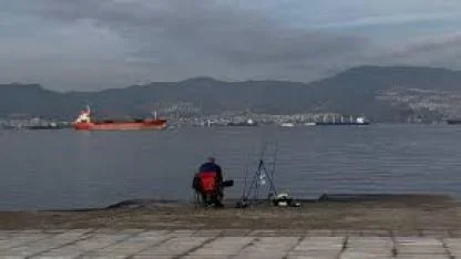 Balık tutarken dehşeti yaşadı