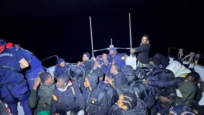 Fethiye açıklarında 46 düzensiz göçmen yakalandı