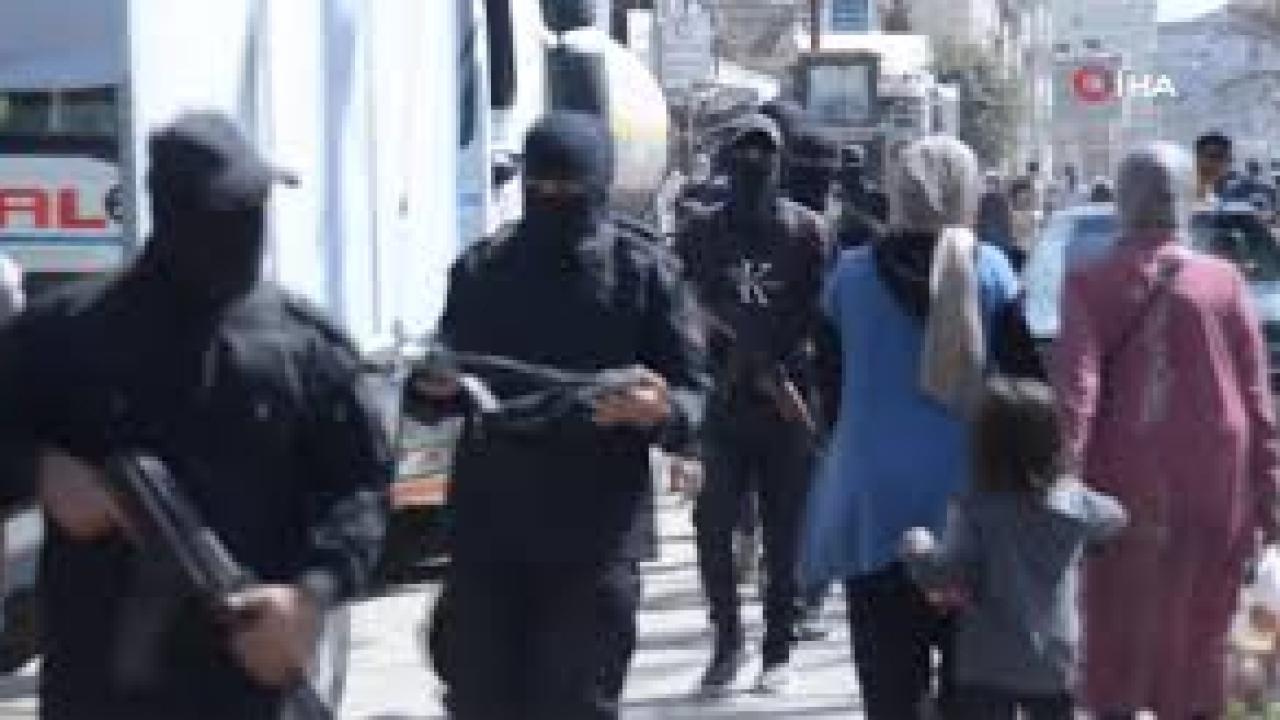 Filistin polisi Gazze’de yeniden görev başında