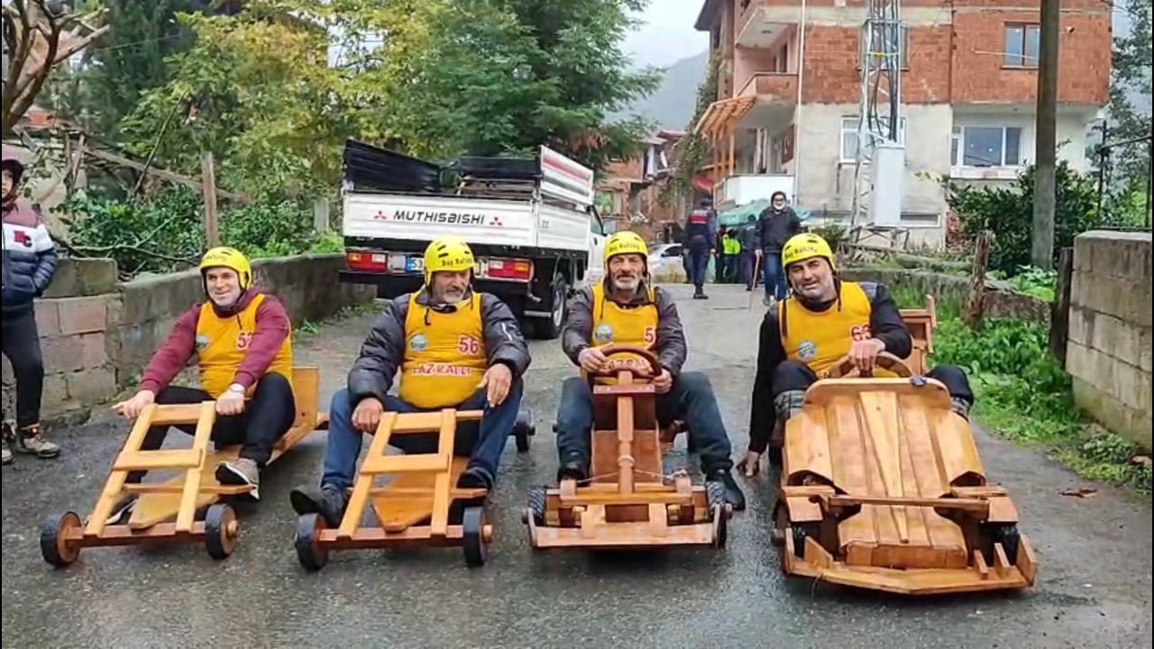 Geleneksel   "Laz Ralli" yarışlarına yağmur da engel olamadı