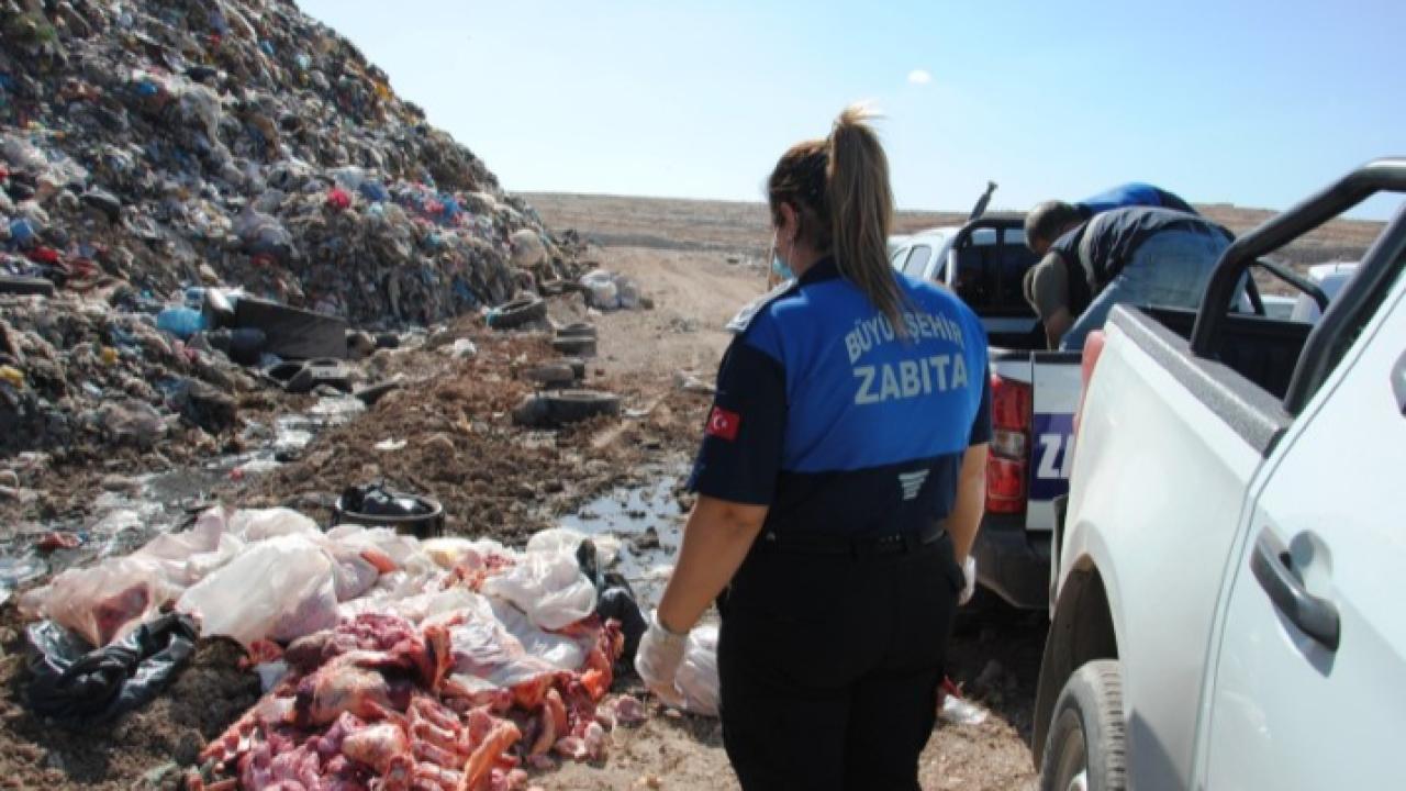 Şanlıurfa’da 1 ton bozuk et ele geçirdi