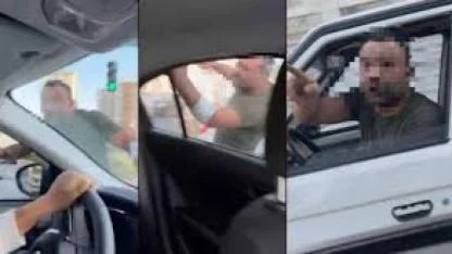 Trafikte tartıştığı kadınların otomobilini yumrukladı