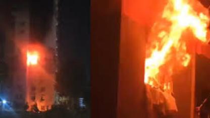 Antalya’da 15 katlı binadaki daire alev alev yandı: 1 yaralı