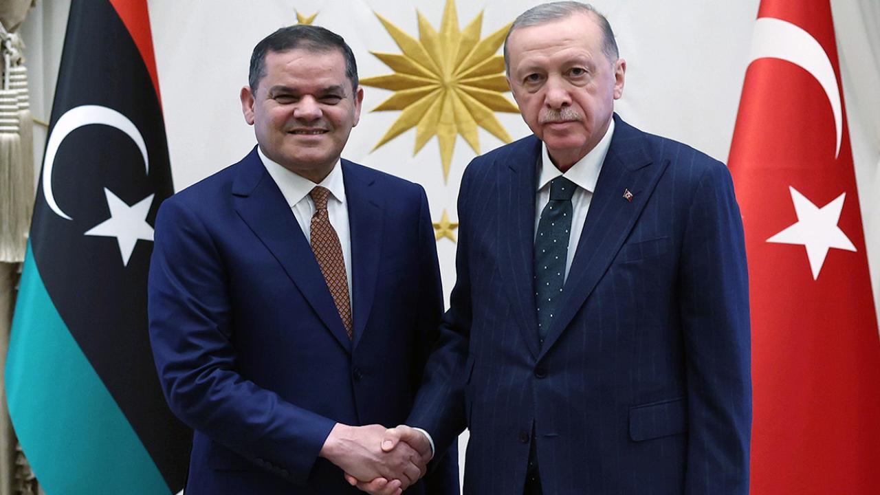 Cumhurbaşkanı Erdoğan, Libya Başbakanı Dibeybe ile görüştü