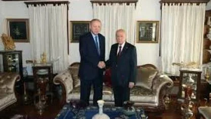 Cumhurbaşkanı Erdoğan, MHP Lideri Bahçeli ile bir araya geldi