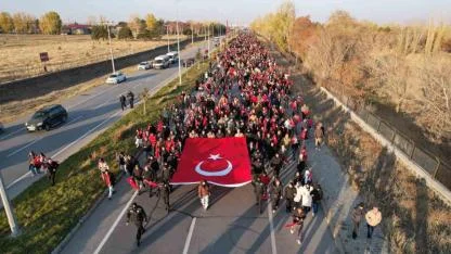 Erzurum’da 148 yıl önceki kahramanlık ruhu bir kez daha yaşatıldı