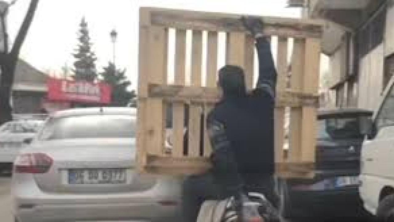 Gaziantep’te tehlikeli yolculuk