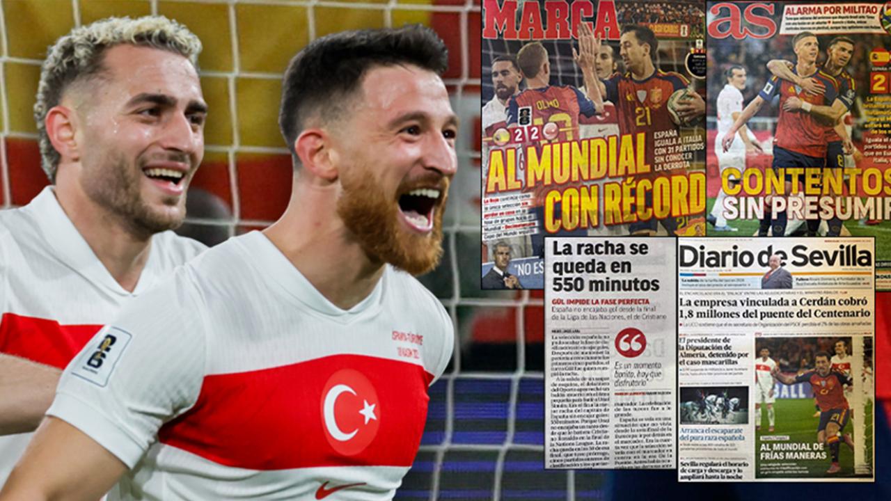 İspanyol basınından İspanya - Türkiye maçı manşetleri