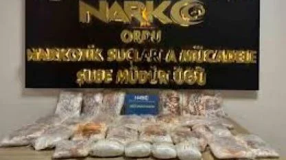 Ordu’da zehir tacirlerine büyük darbe: 25 kilo 200 gram metamfetamin ele geçirildi