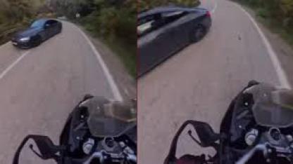 Saniyelerle ölümden kurtulduğu anlar kameraya yansıdı