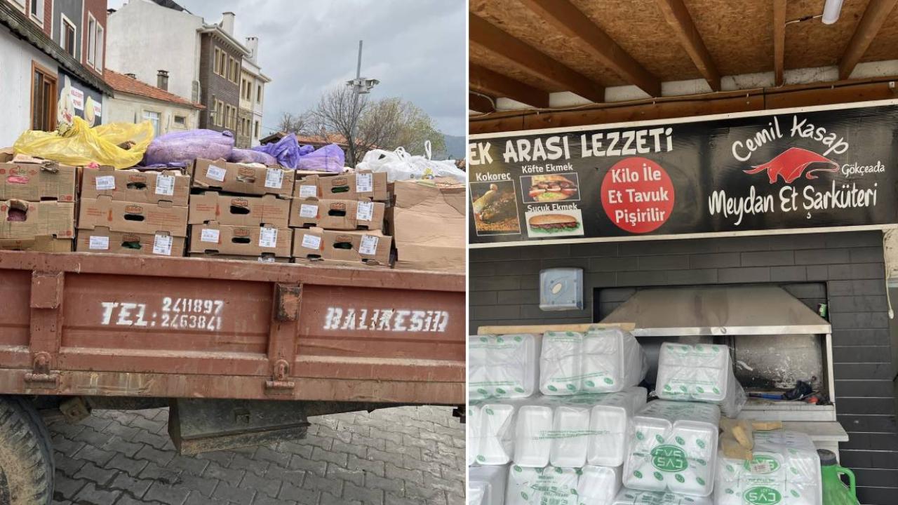 Şarküteri işletmesinde kıyma makinasının kurtlandığı görüntüler mide bulandırdı.