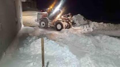 Şırnak’ta gece kar mesaisi devam ediyor