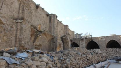 Gazze'nin en eski camisi Büyük Ömer Camii'nde restorasyon çalışmaları başladı