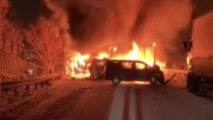 Japonya’da 50 araçlık zincirleme kaza: 2 ölü, 26 yaralı