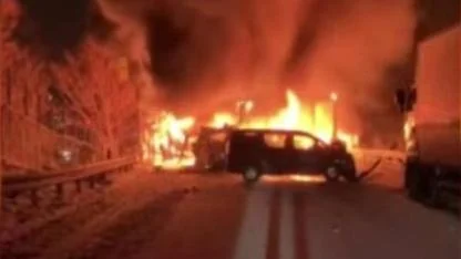 Japonya’da 50 araçlık zincirleme kaza: 2 ölü, 26 yaralı