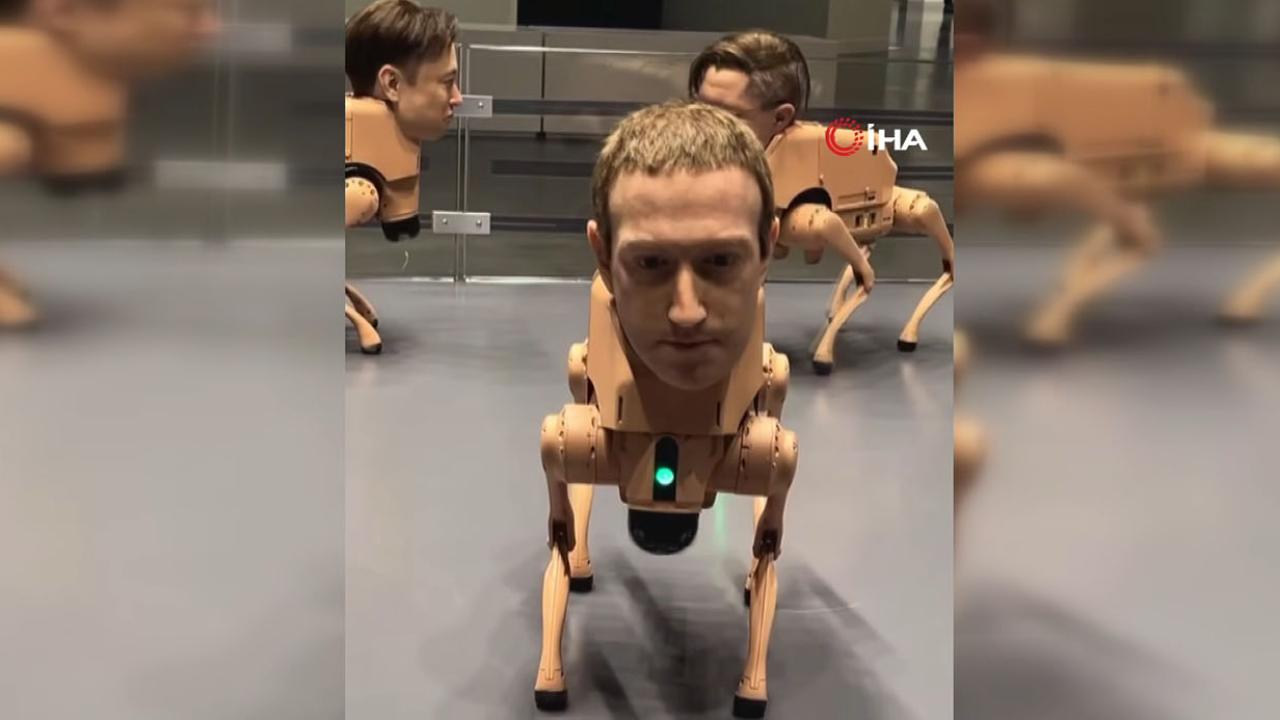Milyardelerin yüzlerini taşıyan robot köpekler büyük ilgi çekti