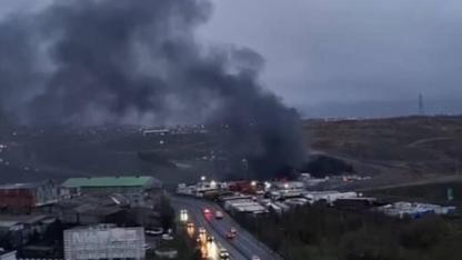 Sultangazi’deki su dolum tesisinde yangın çıktı