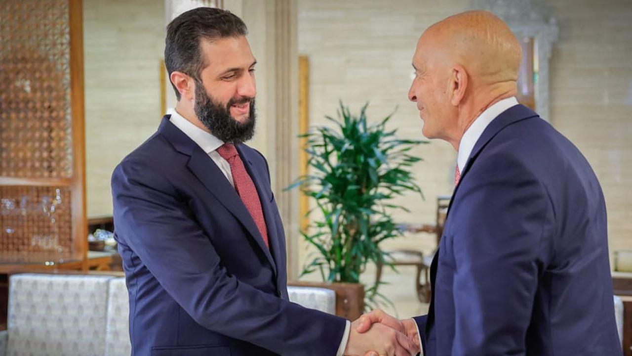 Suriye Devlet Başkanı eş-Şara, ABD&#039;nin Suriye Özel Temsilcisi Barrack&#039;ı kabul etti