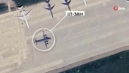 Ukrayna, Rus deniz devriye uçağını vurduğu anları paylaştı