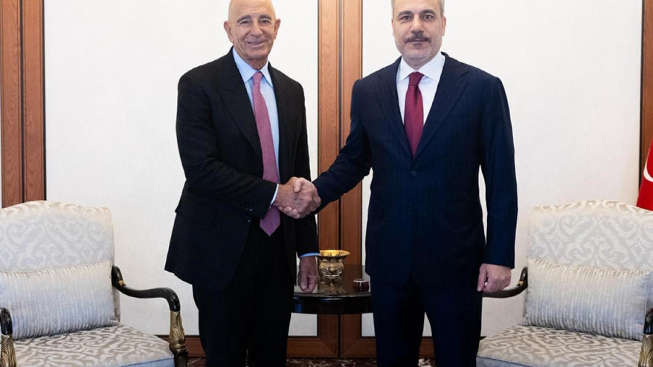 Bakan Fidan, ABD’nin Suriye Temsilcisi Barrack’ı kabul etti