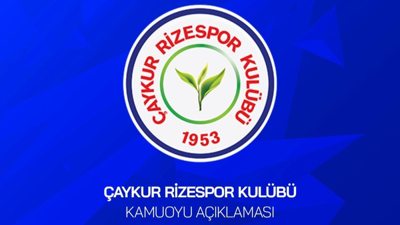 Çaykur Rizespor’dan kırmızı kart ve iptal edilen gol tepkisi