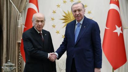 Cumhurbaşkanı Erdoğan, Devlet Bahçeli ile bir araya geldi
